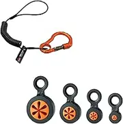 Ergodyne Hand Tool Tethering Kit For Screwdrivers & Hex Key Wrenches, Includes 4 Tool Attachment Slips & 1 Tool Lanyard, Weight Capacity 1 lb, Squids 3194