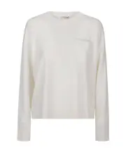 ribbed-knit sweater 42 WHITE