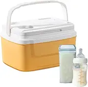 Camping Cooler,8L Portable Insulated Ice Cooler Box - Leakproof Portable Car Refrigerator with Handle Large Capacity Lunch Box for Fishing Grill Beach