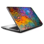 Universal Laptop Skins wrap for 15" - Color Bubbles Splash Drip