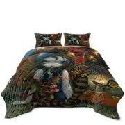 Autumn Fairy and Her Dragonling Coverlet
