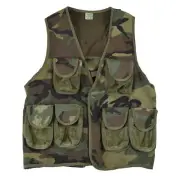 Original Nato tactical vest woodland camouflage multi pockets field army NEW