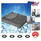Japanese Q-Max Cooling Blanket Black, King Size 90" x 108" for Night Comfort