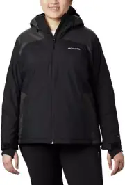Women's Columbia Tipton Peak Omni-Tech Insulated Jacket Color: Black, Size: XXL