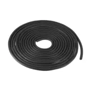 Foam Rubber Seal Weather Strip 4mm Diameter 3 Meters Long Black