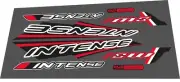 INTENSE M3 CUSTOM MADE FRAME DECAL SET RED VERSION