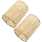 2pcs Lamp Covers Floor Light Shade Replacement Rattan E27/E14 Table Lamp