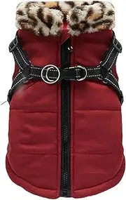 Waterproof Dog Raincoat | Dog Swimming Vest | Lightweight Pet Rain Jacket | Pet Puppy Reflective Apparel Outfits, Pet Doog Vest with Built-in Harness for Small and Medium Large Pets