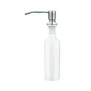 2 pcs Kitchen Bathroom Sink Liquid Soap Dispenser Brushed Nickel Head