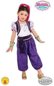 Nickelodeon Shimmer & Shine Deluxe Shimmer Girls Halloween Costume Dress Up NEW!
