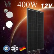 12V 400W Portable Mono Fixed Solar Panel Kit Camping Caravan Battery Charging AU