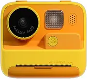 LAPOOH Kids Camera 48MP Front and Rear Dual-Lens HD Selfie and Camera Instant Print Multifunctional Camera for Kids 2-inch Screen 1080p Resolution 1400mAh Battery 32GB Card Creative DIY Colored