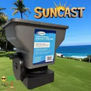 New SUNCAST Hand Held Crank Spreader Fertilizer Seed Ice Salt Sand LK / SS028