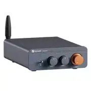 Bluetooth Sound Power Amplifier 300W x2 Mini HiFi Stereo Class D Amp Bass Treble