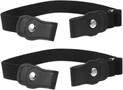 [AKOOSY] Simple Elastic Belts for Boys and Girls No Buckle Boys Girls Waist Belt Stretch for Comfort