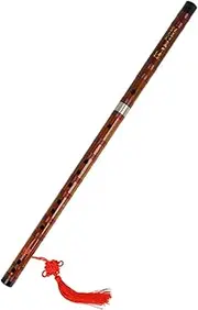 Yardwe Professional Bamboo Flute for Beginners Traditional Handmade Chinese Musical Instrument Lightweight and Portable Dizi with Engraved Chinese Poems for Performance