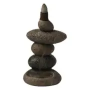 Rock Stack Backflow Smoke Cone Incense Burner Censer Incense Holder
