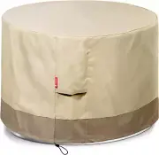 Round Gas Fire Pit/Table Cover, Heavy Duty 600D Polyester with PVC Coating, Wate