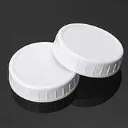 5PCS 86mm Kitchen Jar Lids Unlined Ribbed Plastic Cup Lids Leakproof Bottle Caps AU