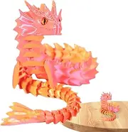 Printed Articulated Dragon | Printed Articulated Dragon - Rotatable Joints Dragon Model for Girls, Kids, Friends, Children, Family