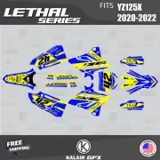 Graphics Kit for Yamaha YZ 125X (2020-2022) YZ125X Lethal Series - Yellow