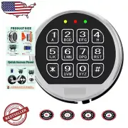 Durable Electronic Solenoid Lock with Chrome Keypad for Fireproof Safe Upgrade