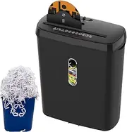 8-Sheet Automatic Paper Shredder Machine, 12L Shreds Paper/Card/CD Office Shredder, 160W A4 Paper Electric Shredder Strip Cut Shredding Machine for Document Home Office Use