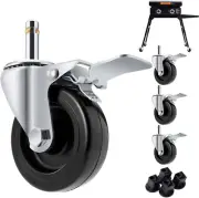 3 Inch Caster Wheels for Blackstone Griddle Stand, Griddle Accessories with