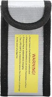 Grcfumo Battery Protect Bag, Fireproof Protect Cover, Fiberglass Storage Guard, Battery Charging Bag for Traveling, Transportation and Storage