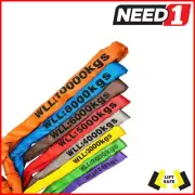 LIFT SAFE - Round Lifting Slings - 1, 2, 3, 4, 5, 6, 8, 10 Tonne - 0.5m to 10m