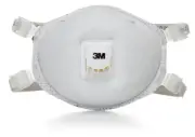 3M Particulate Respirator 8214 N95 w/Faceseal &Nuisance Level Organic Vapor 10PK