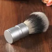 Men Silvertip Badger Synthetic Hair Shaving Brush Stainless Steel Handle Barber
