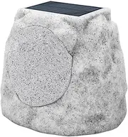 Rock Speakers Outdoor Waterproof Solar-Powered Wireless Bluetooth Portable Speaker Outdoor Bluetooth Speaker with 7 Light Colors for Patio, Party, Pool, Deck, Yard, Garden and Home