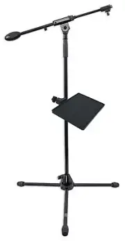 Samson BT4 Telescoping Microphone Mic Boom Stand+Tripod Base+Clamp-On Shelf