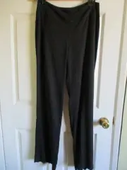 SZ S Eileen Fisher Black Lightweight Tencel Twill Straight Trouser Pants NWT