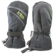XTM Swoosh Kids Snow and outdoor Winter Ski Mitts Black