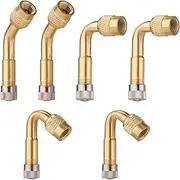 Gosknor 6pcs Tire Valve Extensions, 45 90 135 Degree Valve Stem Adapter Tire Valve Extender Valve Stem Extenders Tyre Valve Extension Adaptor for Cars Bicycles Motorcycles RVs