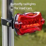 Mountain Bike Tail Lights Butterfly Tail Lights 5Led Tail Light Warning LigK_