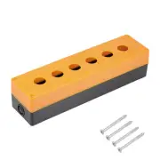 Push Button Switch Control Station Box 22mm 6 Button , Yellow and Black