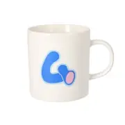 [Mirai Department Store Original] Doraemon Letter Mug [Mu] Japan Original white