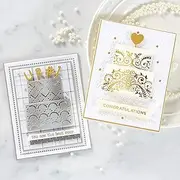Rose Metal Cutting Dies Christmas Birthday Wedding Stencils Scrapbooking for DIY Craft Paper Card Making Album Decorative/12 (Color : Candle Cake)