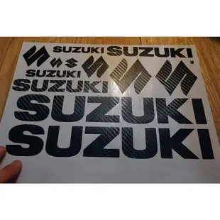 SUZUKI 1 套鈴木替換貼  鈴木貼紙套  炭黑  Sk046-極致車品店