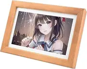 Waveshare 7.3inch E6 Full Color E-Paper with Solid Wood Photo Frame, Ultra-Long Standby, 800 × 480 Resolution, Comes with Batt