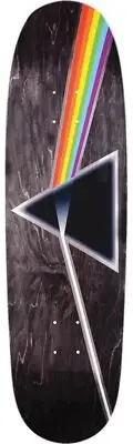 Habitat Skateboards Pink Floyd Dark Side Black Stain Skateboard Deck 9" x 32.5"