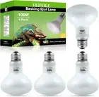 4 Pack 100W Reptile Heat Lamp Bulb (2Nd Gen), Amphibian Basking Light Bulb, Rept