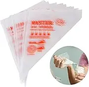 Pastry Bag Pastry Crimpers, 200 Pcs Small 8 Inch Disposable Pastry Decorating Bags, Professional Icing Piping Bag for Macarons Cookies Baking Cupcakes, Clear Small