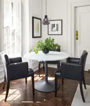 TULIP: Interior Smokey Black Wine Glass Ribbed Pendant Lights