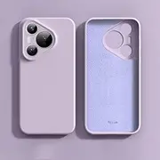 Phone Case Compatible with Huawei Pura 70 Case,[Full Camera Protection] Silicone Shockproof Protective Full Covered Soft Gel Rubber Case Protective Cover with Anti-Scratch Soft Microfiber Lining Prote