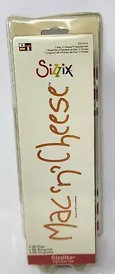 Sizzix Sizzlits Mac 'n' Cheese Alphabet & Numbers for Roller Machines New/Sealed