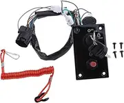 Vsenkes Marine Single Engine Key Switch Panel Easy Installation 37100-96J24 Accessory Spare Part Replacement for Motor